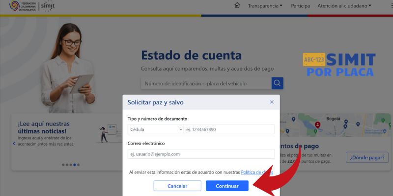 descargar certificado del simit