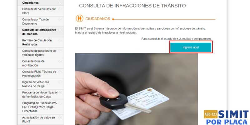 verificar infracciones de transito runt